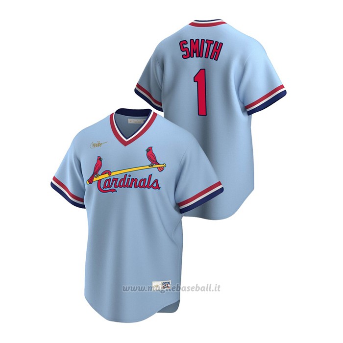 Maglia Baseball Uomo St. Louis Cardinals Ozzie Smith Cooperstown Collection Road Blu